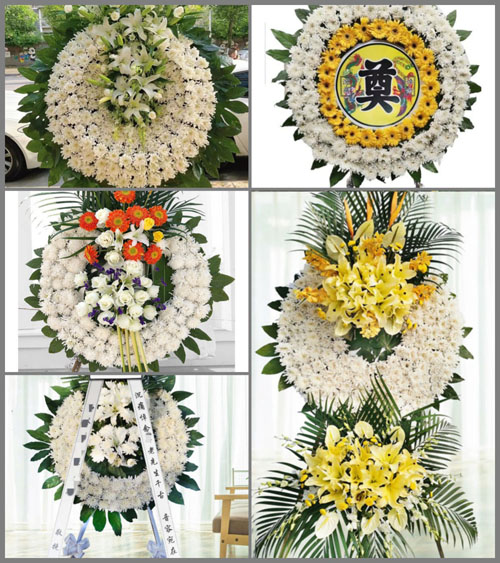 江苏镇江扬中市新坝镇尹山村花圈速递